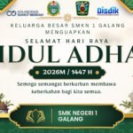 Ucapan Hari Raya Idul Adha 1447 H Dari Keluarga Besar SMK Negeri 1 Galang